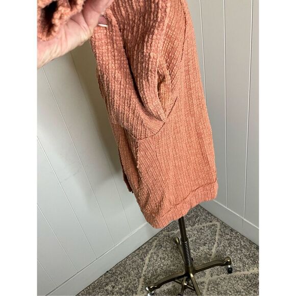 Turo by Vince Camuto Women's Size XL Blush Pink Heavy Weave Knit Cardigan Sweate - Picture 10 of 13